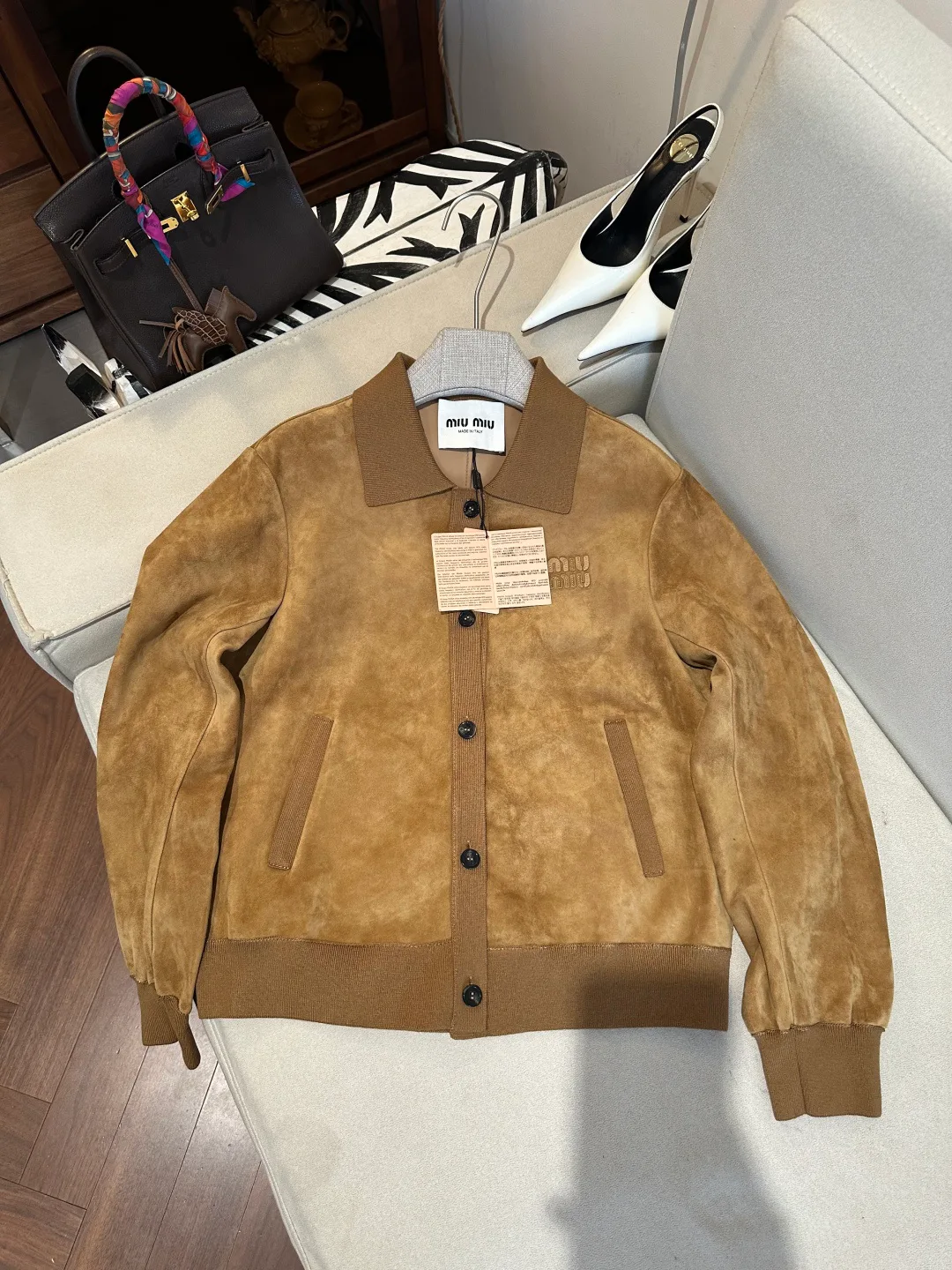 Women's Leather Jackets And Sheepskin Coats MIU MIU 17399771