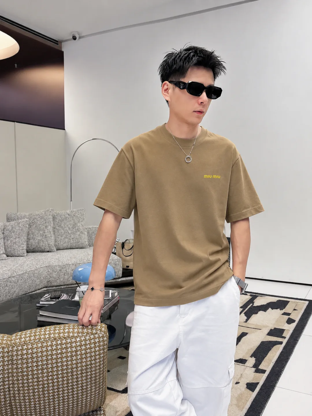 Men's T-Shirts MIU MIU 18543069