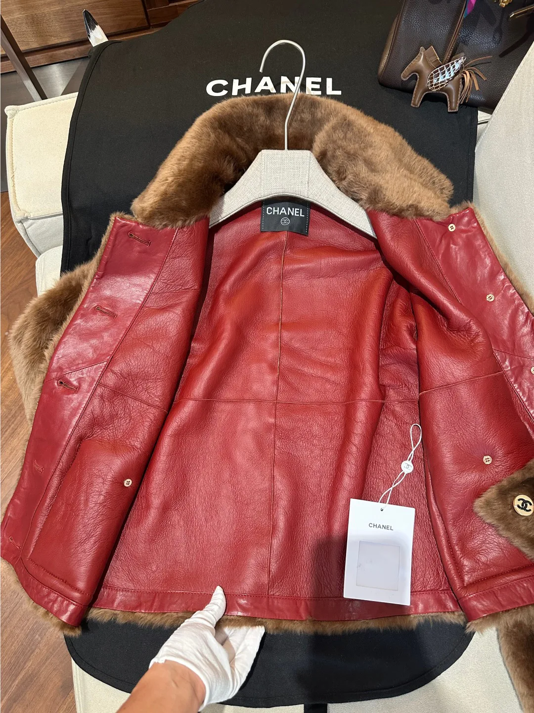 Women's Leather Jackets And Sheepskin Coats CHANEL 18040597