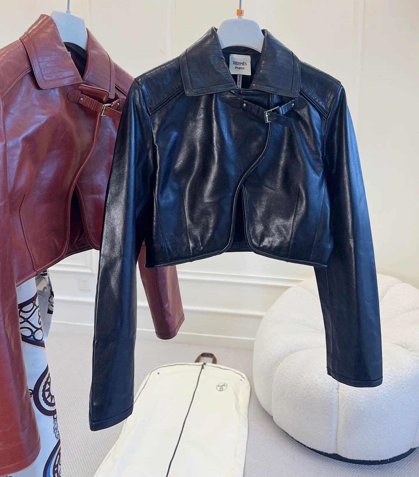 Women's Leather Jackets And Sheepskin Coats HERMES 18336446