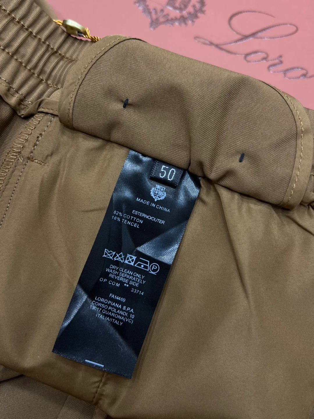 Men's Trousers LORO PIANA 17364916