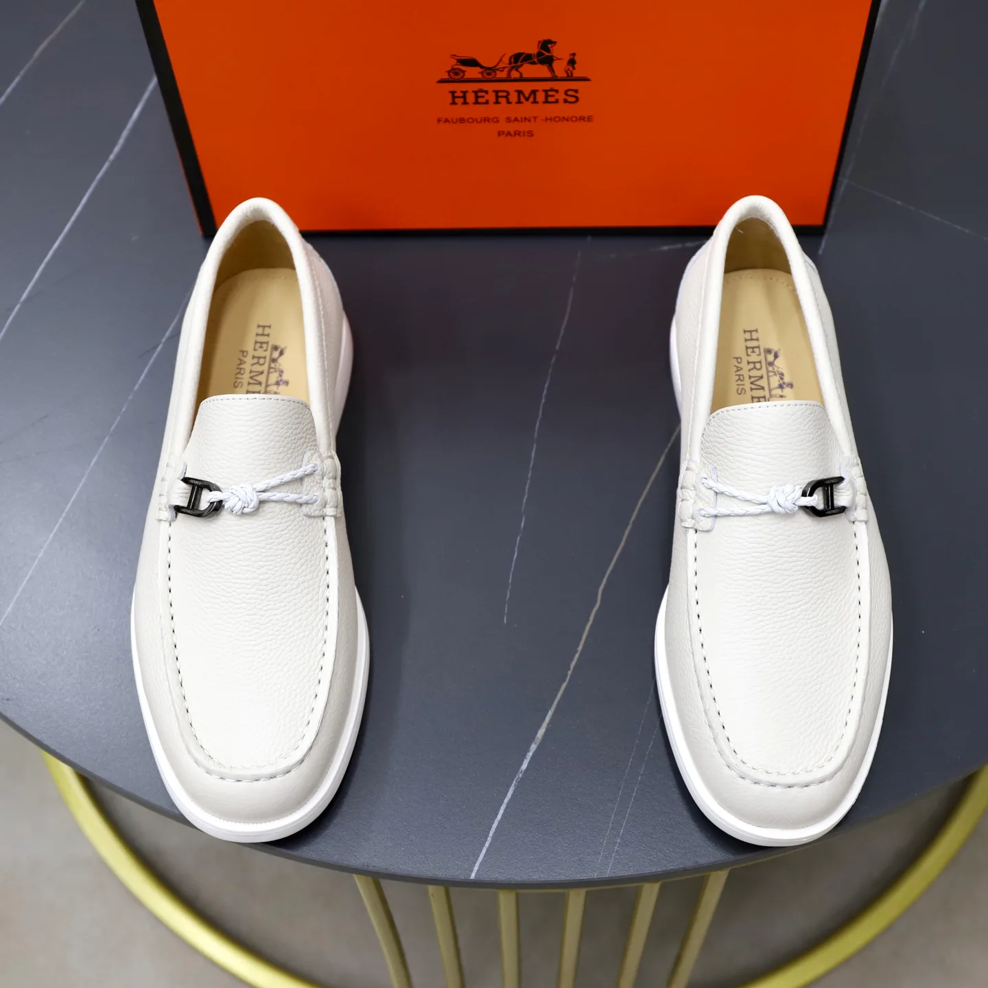 Men's Loafers And Dress Shoes HERMES 18103083