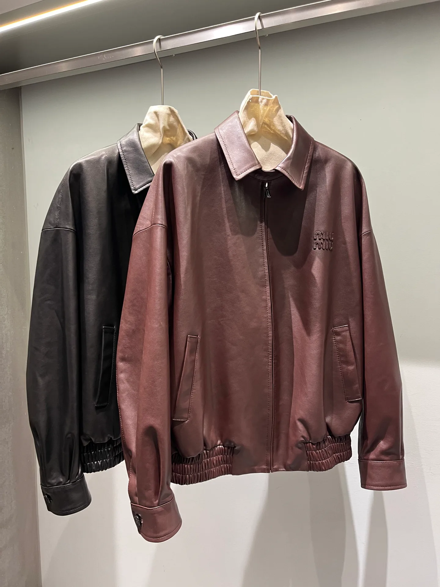 Women's Leather Jackets And Sheepskin Coats MIU MIU 18064822