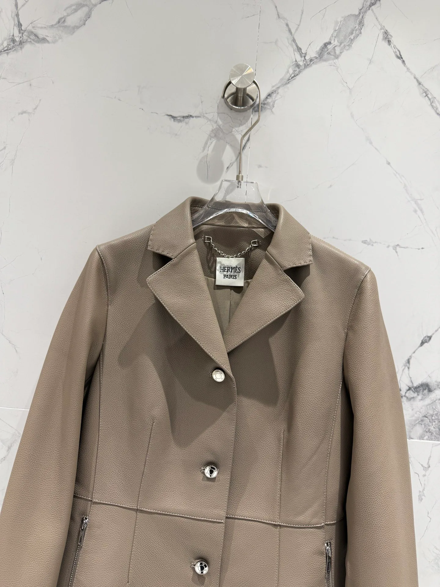 Women's Leather Jackets And Sheepskin Coats HERMES 17823587