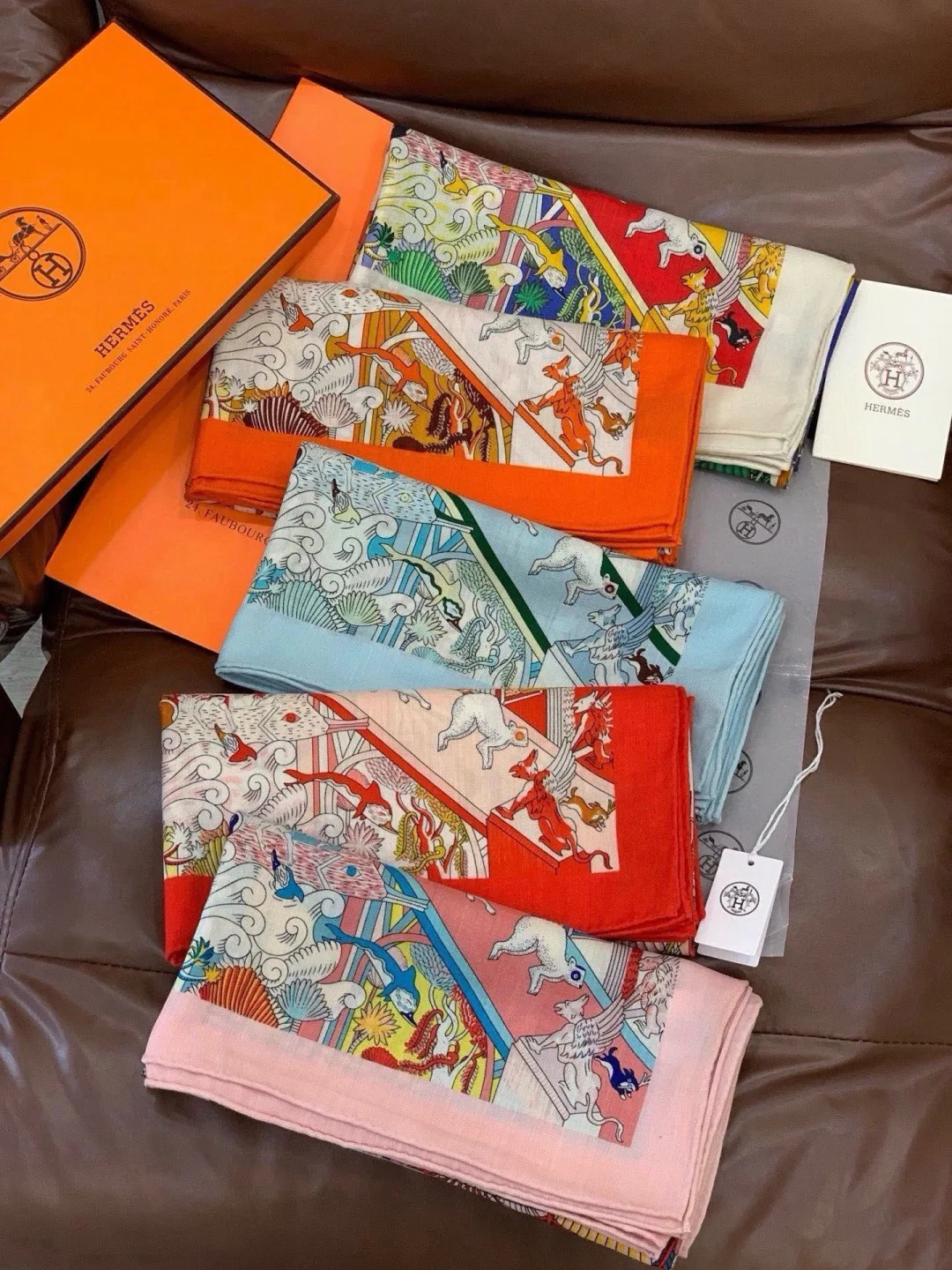Silk Scarves HERMES 18003580