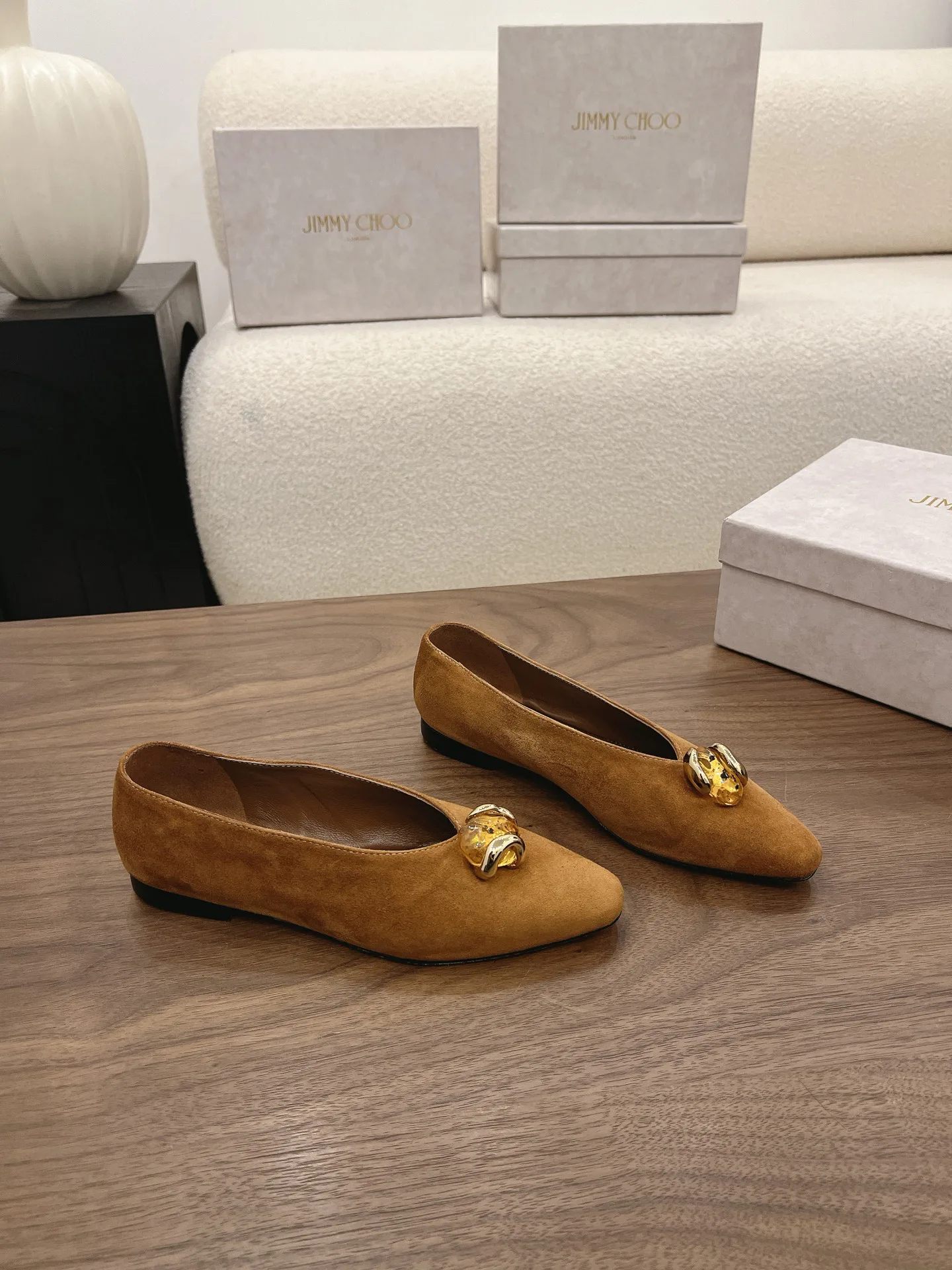 Women's Ballet Flats JIMMY CHOO 17163348