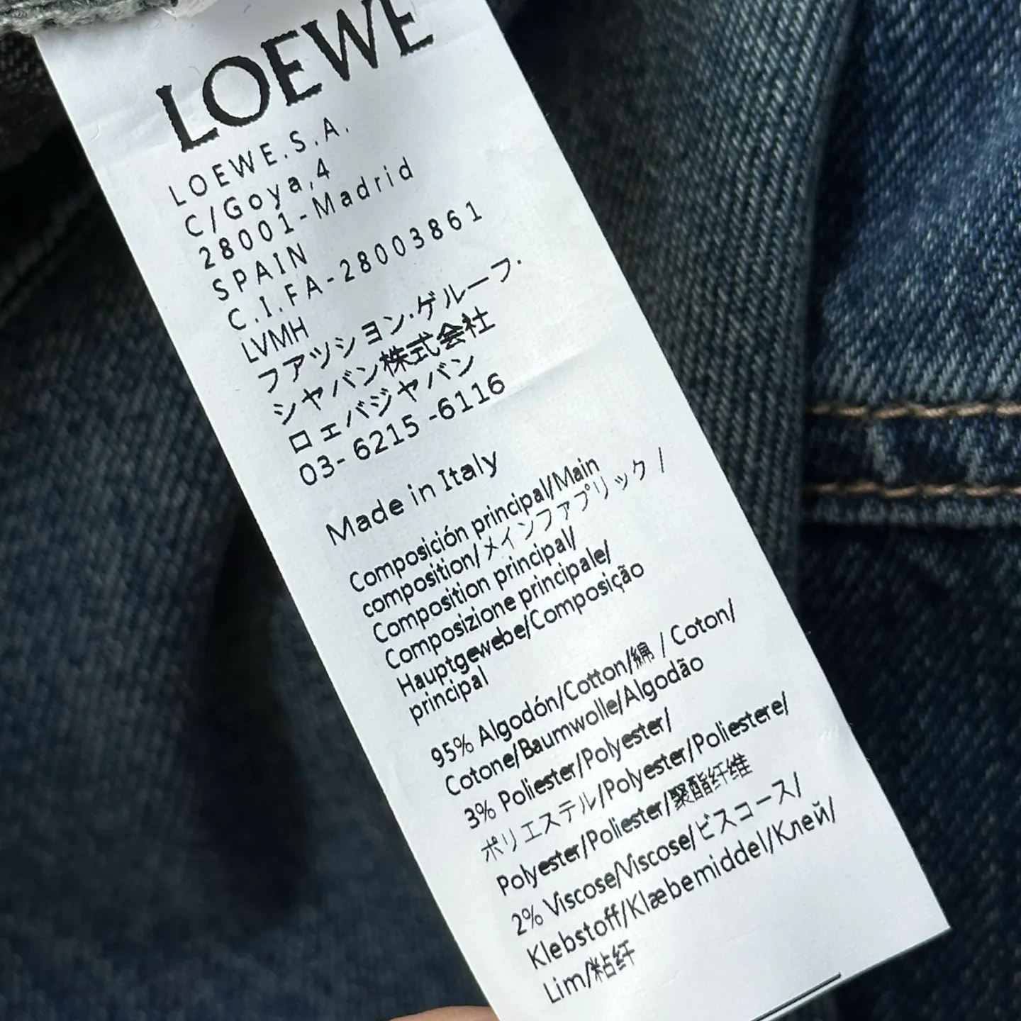 Women's Jeans LOEWE 18141522