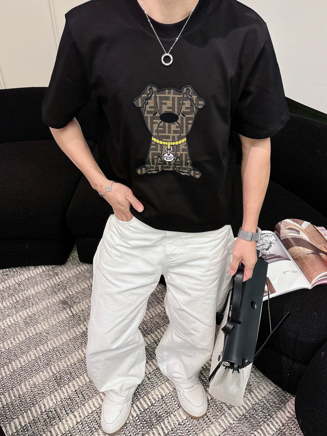 Men's T-Shirts FENDI 17349057