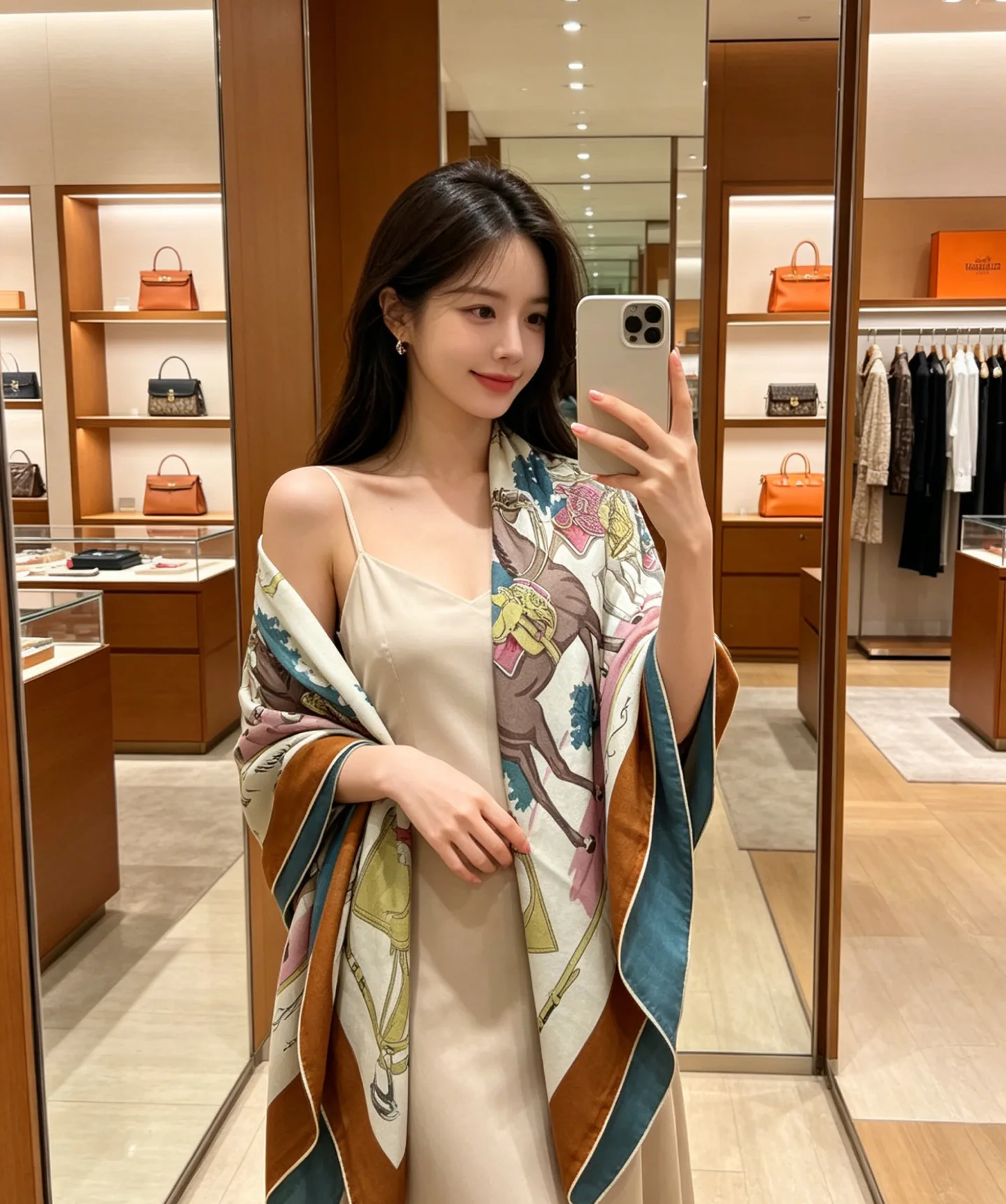 Silk Scarves HERMES 18127155