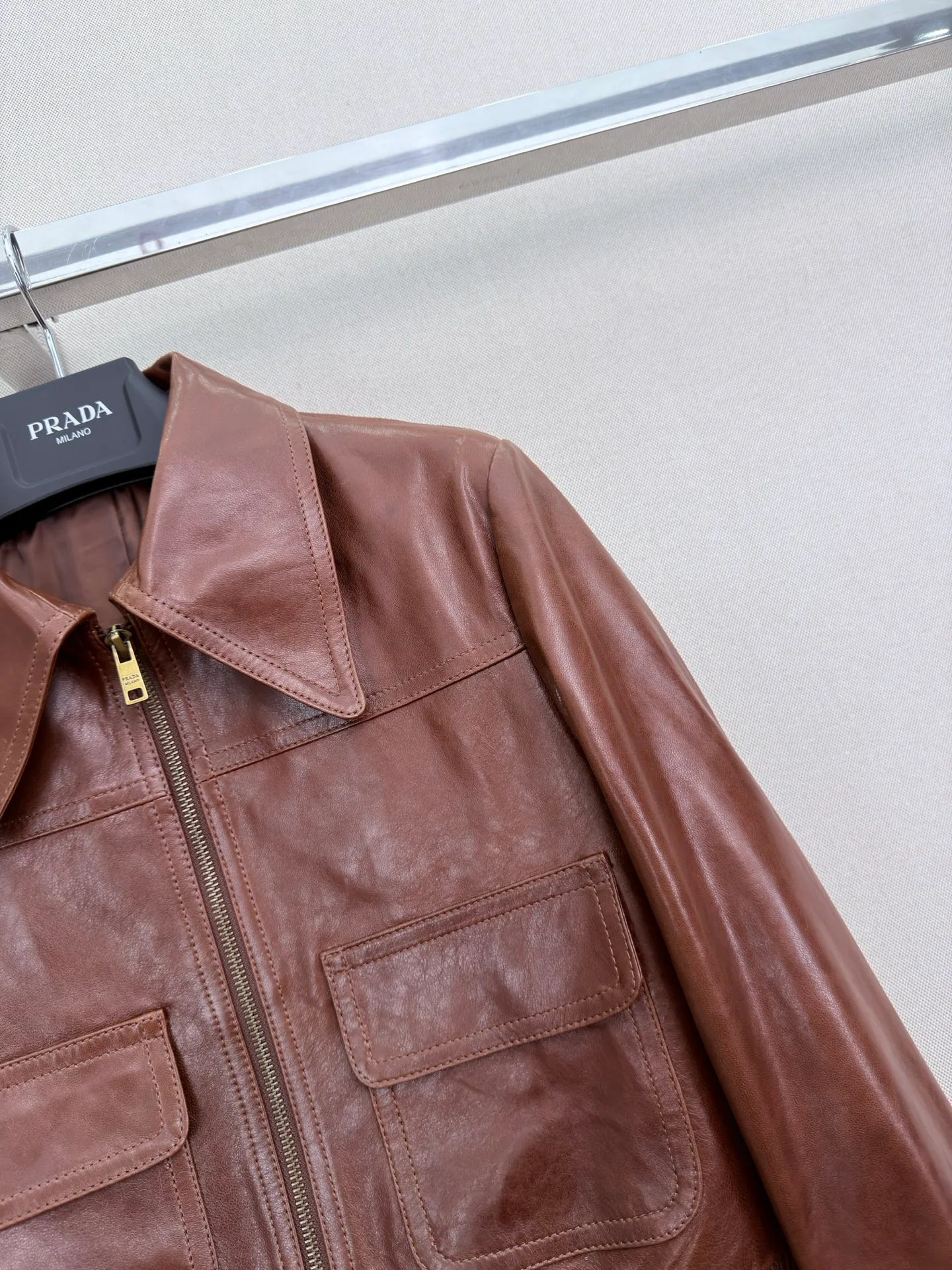 Women's Leather Jackets And Sheepskin Coats PRADA 18535546