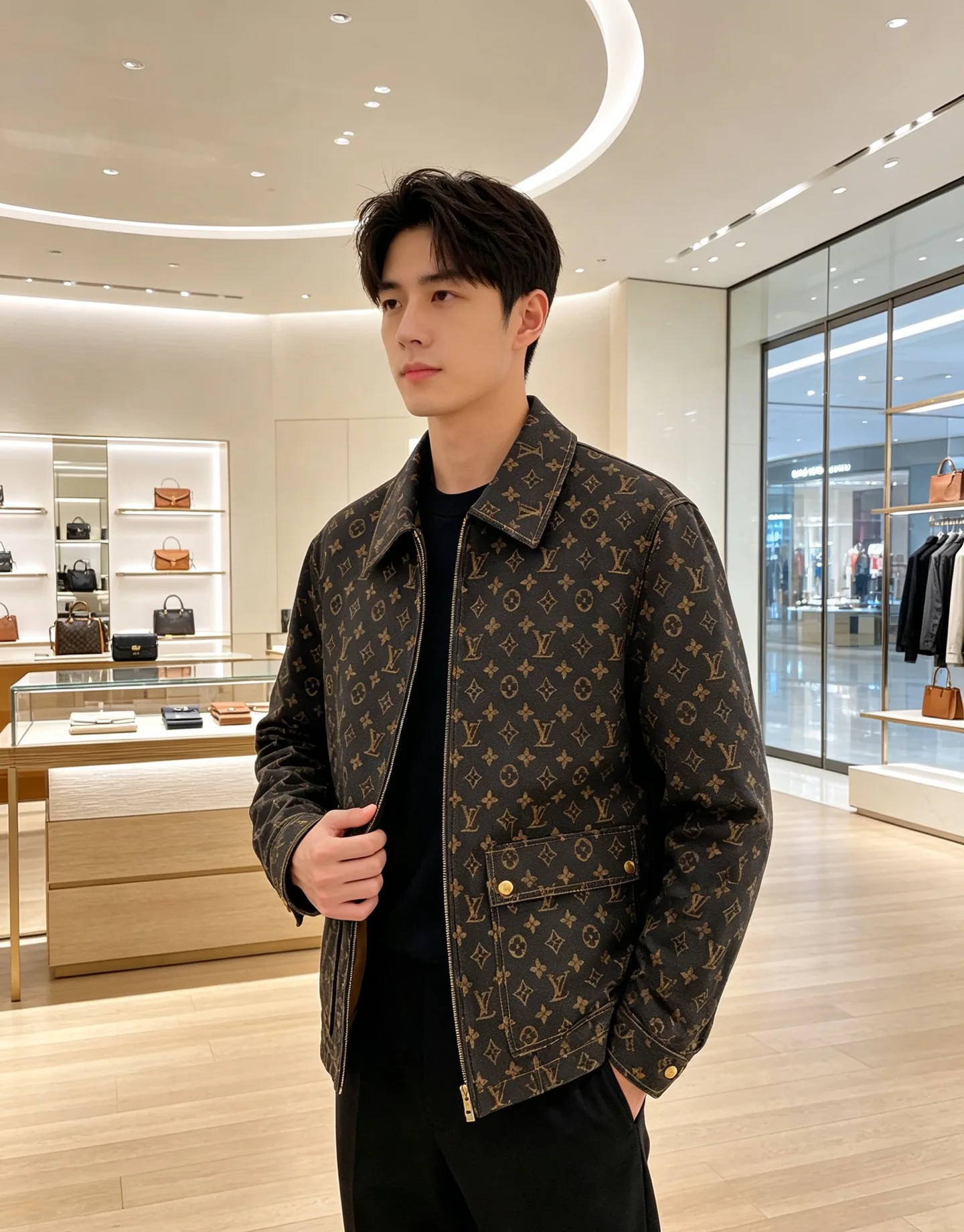 Куртки И Пуховики Мужские Louis Vuitton 18609374