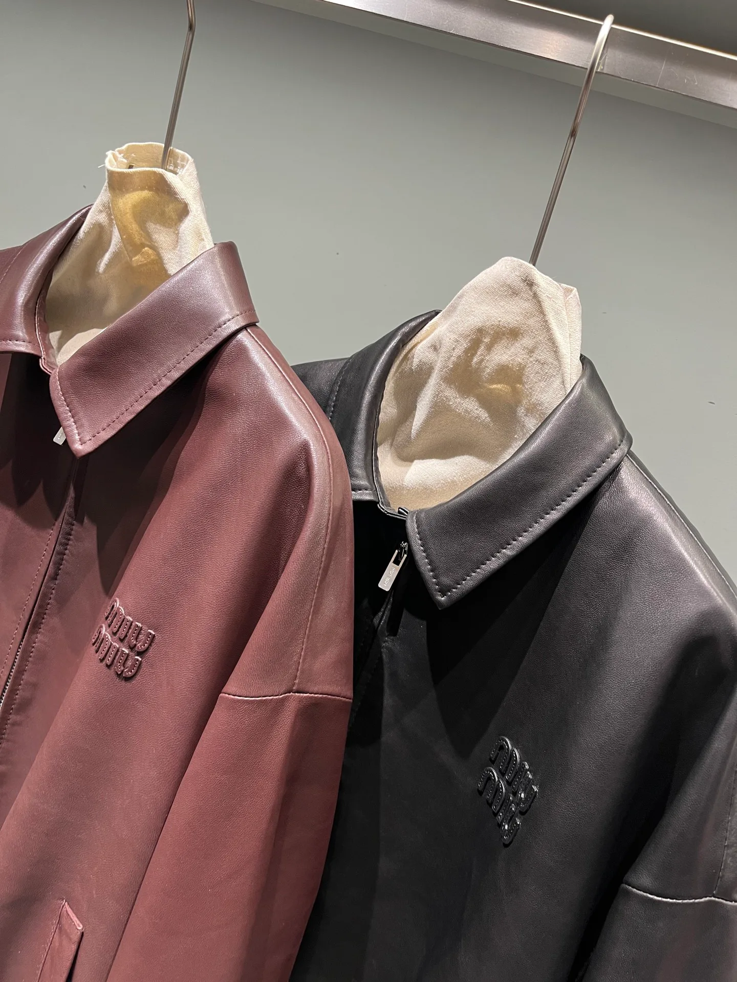 Women's Leather Jackets And Sheepskin Coats MIU MIU 18064822