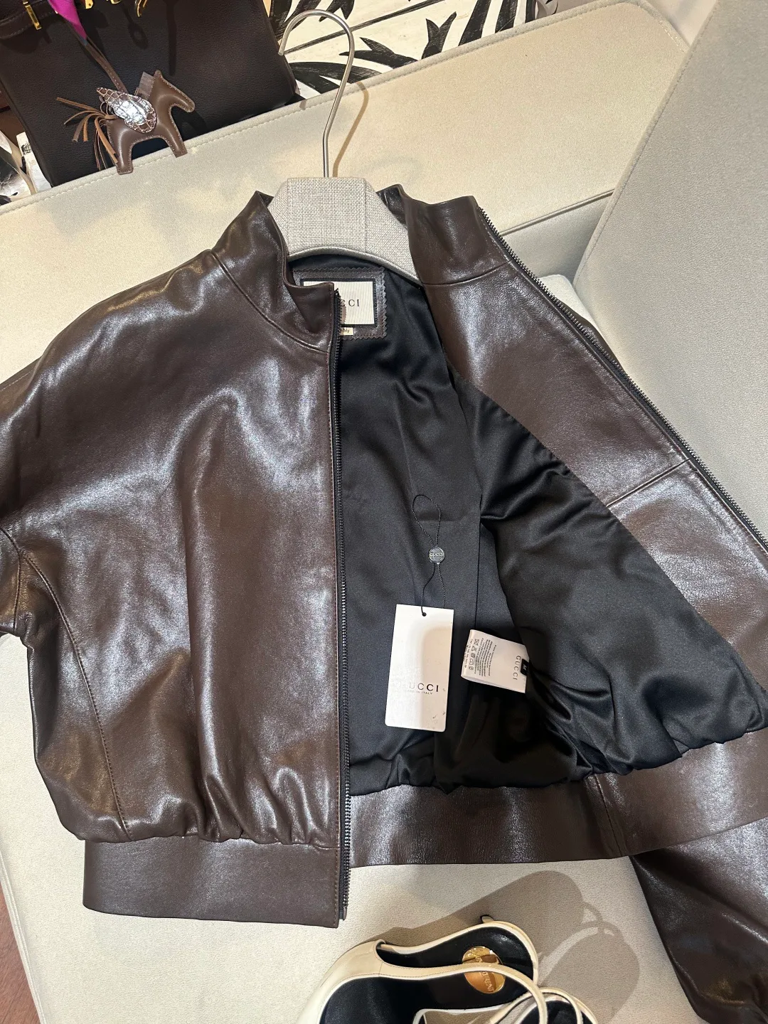 Women's Leather Jackets And Sheepskin Coats GUCCI 17214496